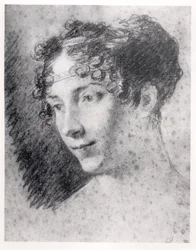 Kejserinde Josephine (1763-1814) (kul på papir)